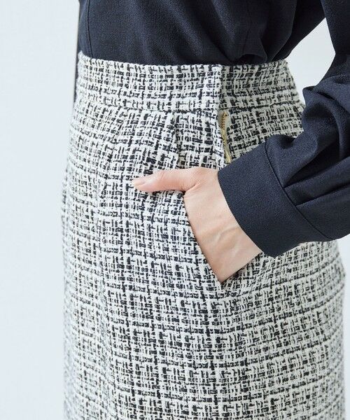 green label relaxing / グリーンレーベル リラクシング ミニ・ひざ丈スカート | ツイードライク タイト スカート | 詳細18