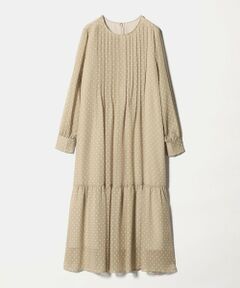 green label relaxing / グリーンレーベル リラクシング ロング・マキシ丈ワンピース | ドット シアー ティアード ワンピース