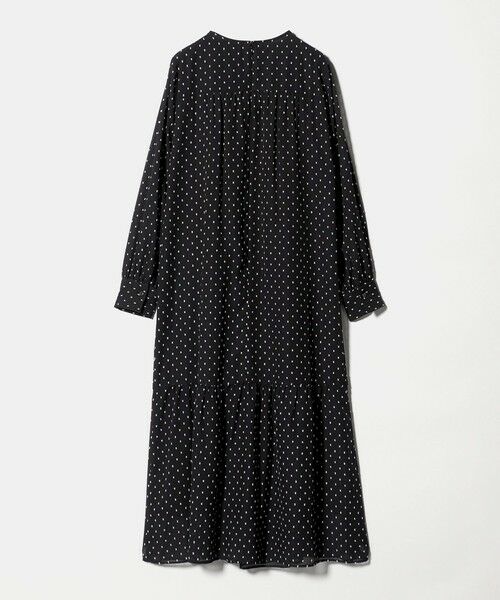 green label relaxing / グリーンレーベル リラクシング ロング・マキシ丈ワンピース | ドット シアー ティアード ワンピース | 詳細1