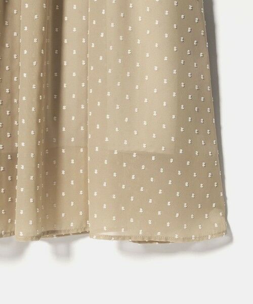 green label relaxing / グリーンレーベル リラクシング ロング・マキシ丈ワンピース | ドット シアー ティアード ワンピース | 詳細7