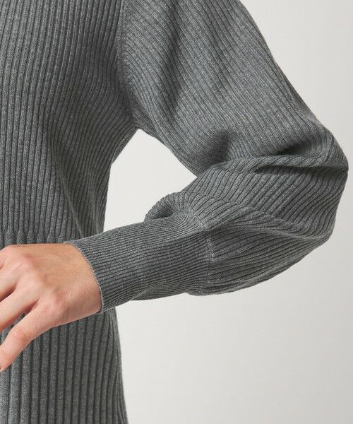 green label relaxing / グリーンレーベル リラクシング ロング・マキシ丈ワンピース | フィット＆フレア 襟付き ニット ワンピース | 詳細7