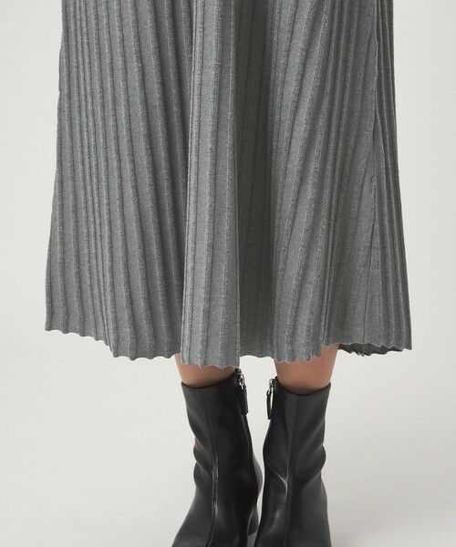 green label relaxing / グリーンレーベル リラクシング ロング・マキシ丈ワンピース | フィット＆フレア 襟付き ニット ワンピース | 詳細8