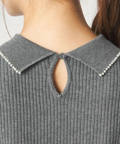 green label relaxing / グリーンレーベル リラクシング ロング・マキシ丈ワンピース | フィット＆フレア 襟付き ニット ワンピース | 詳細9