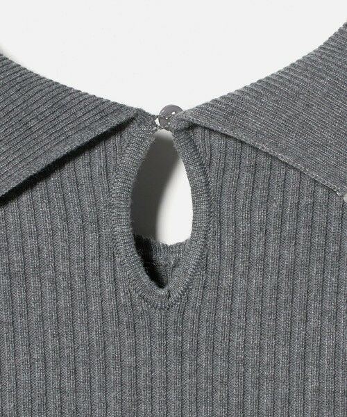 green label relaxing / グリーンレーベル リラクシング ロング・マキシ丈ワンピース | フィット＆フレア 襟付き ニット ワンピース | 詳細16