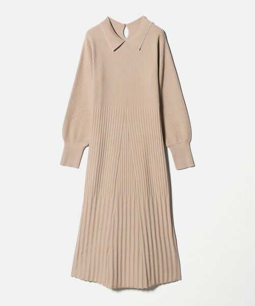 green label relaxing / グリーンレーベル リラクシング ロング・マキシ丈ワンピース | フィット＆フレア 襟付き ニット ワンピース | 詳細23