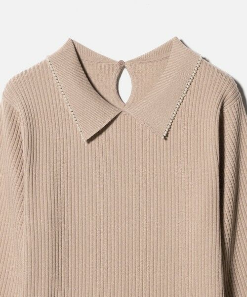 green label relaxing / グリーンレーベル リラクシング ロング・マキシ丈ワンピース | フィット＆フレア 襟付き ニット ワンピース | 詳細25