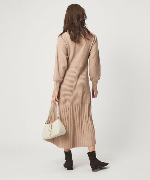green label relaxing / グリーンレーベル リラクシング ロング・マキシ丈ワンピース | フィット＆フレア 襟付き ニット ワンピース | 詳細14