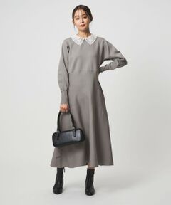 green label relaxing / グリーンレーベル リラクシング ロング・マキシ丈ワンピース | エリレース 2WAY ニット ワンピース ウォッシャブル