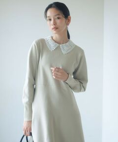 green label relaxing / グリーンレーベル リラクシング ロング・マキシ丈ワンピース | エリレース 2WAY ニット ワンピース ウォッシャブル