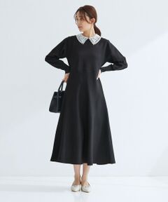 green label relaxing / グリーンレーベル リラクシング ロング・マキシ丈ワンピース | エリレース 2WAY ニット ワンピース ウォッシャブル