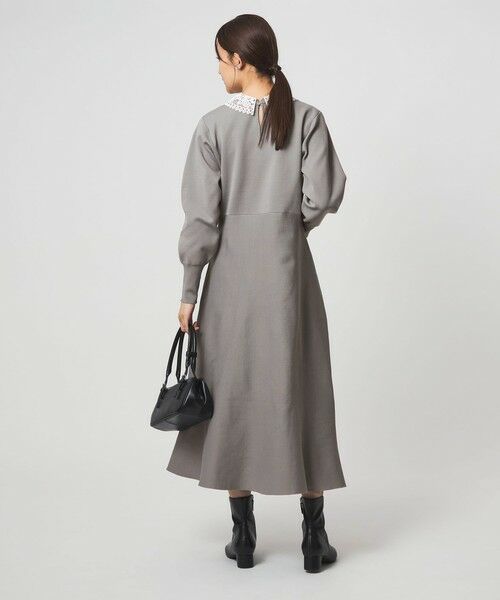green label relaxing / グリーンレーベル リラクシング ロング・マキシ丈ワンピース | エリレース 2WAY ニット ワンピース ウォッシャブル | 詳細3