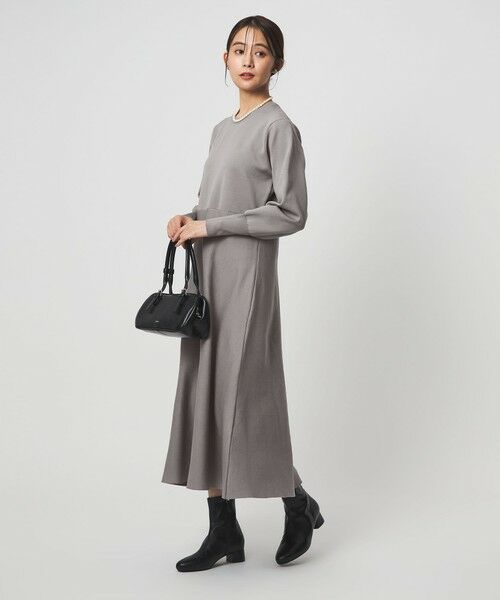 green label relaxing / グリーンレーベル リラクシング ロング・マキシ丈ワンピース | エリレース 2WAY ニット ワンピース ウォッシャブル | 詳細5