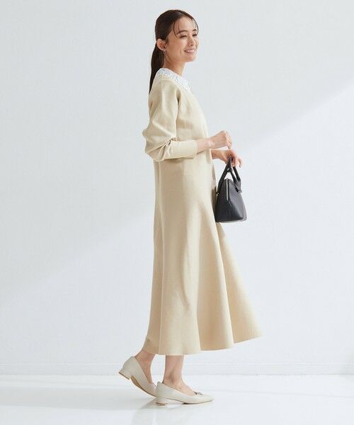 green label relaxing / グリーンレーベル リラクシング ロング・マキシ丈ワンピース | エリレース 2WAY ニット ワンピース ウォッシャブル | 詳細22