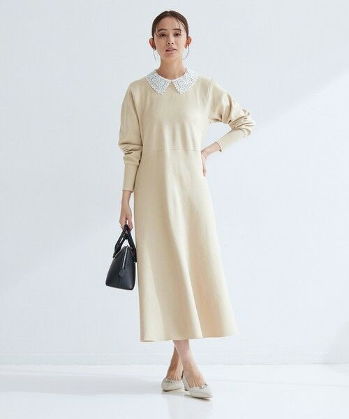 green label relaxing / グリーンレーベル リラクシング ロング・マキシ丈ワンピース | エリレース 2WAY ニット ワンピース ウォッシャブル | 詳細15
