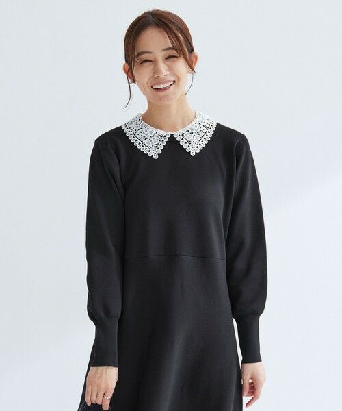 green label relaxing / グリーンレーベル リラクシング ロング・マキシ丈ワンピース | エリレース 2WAY ニット ワンピース ウォッシャブル | 詳細24