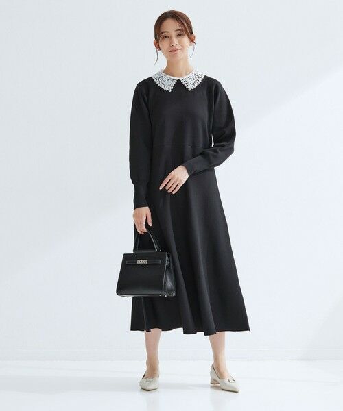 green label relaxing / グリーンレーベル リラクシング ロング・マキシ丈ワンピース | エリレース 2WAY ニット ワンピース ウォッシャブル | 詳細25