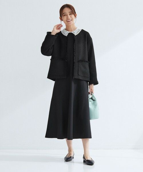 green label relaxing / グリーンレーベル リラクシング ロング・マキシ丈ワンピース | エリレース 2WAY ニット ワンピース ウォッシャブル | 詳細28