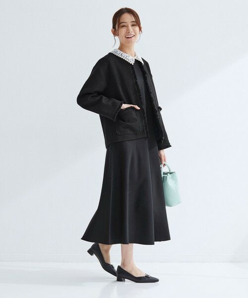 green label relaxing / グリーンレーベル リラクシング ロング・マキシ丈ワンピース | エリレース 2WAY ニット ワンピース ウォッシャブル | 詳細29