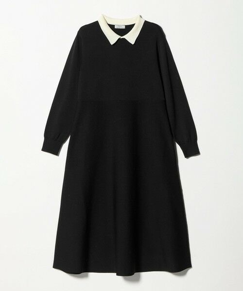 green label relaxing / グリーンレーベル リラクシング ロング・マキシ丈ワンピース | ハイショク エリツキ ニット ワンピース | 詳細5