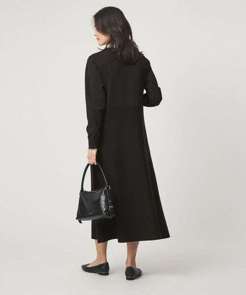 green label relaxing / グリーンレーベル リラクシング ロング・マキシ丈ワンピース | ハイショク エリツキ ニット ワンピース | 詳細3
