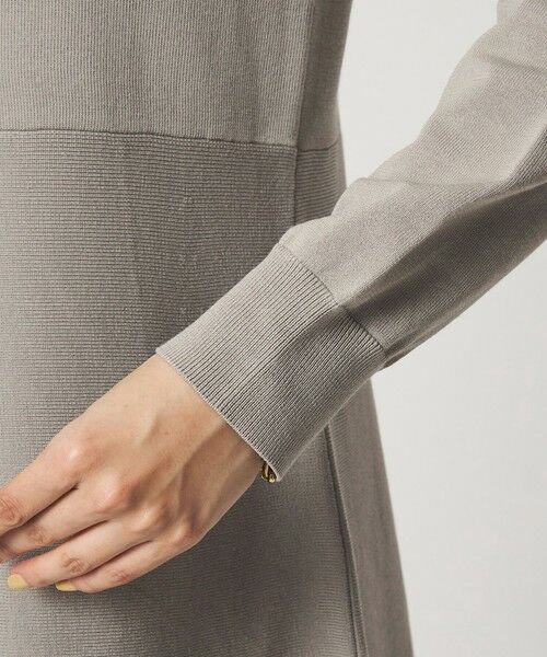 green label relaxing / グリーンレーベル リラクシング ロング・マキシ丈ワンピース | ハイショク エリツキ ニット ワンピース | 詳細12