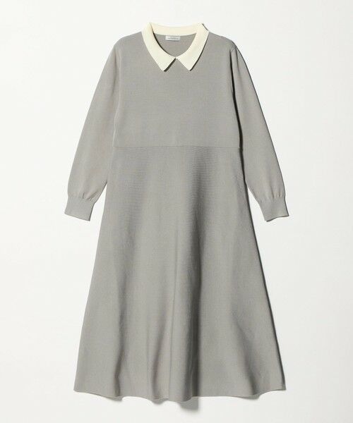 green label relaxing / グリーンレーベル リラクシング ロング・マキシ丈ワンピース | ハイショク エリツキ ニット ワンピース | 詳細19