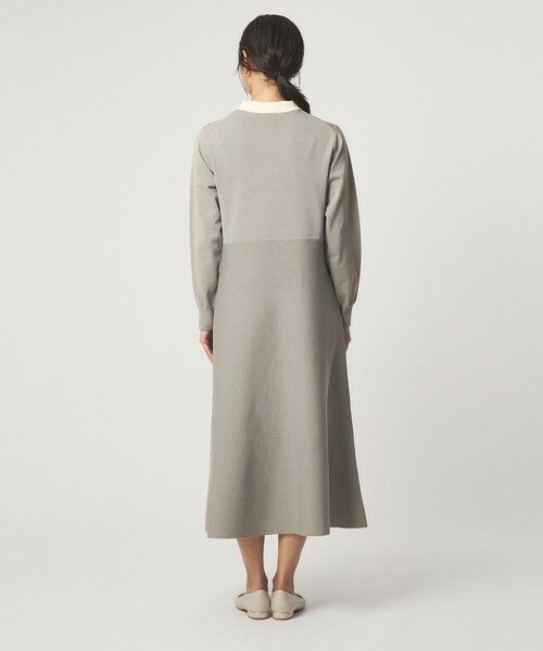 green label relaxing / グリーンレーベル リラクシング ロング・マキシ丈ワンピース | ハイショク エリツキ ニット ワンピース | 詳細10