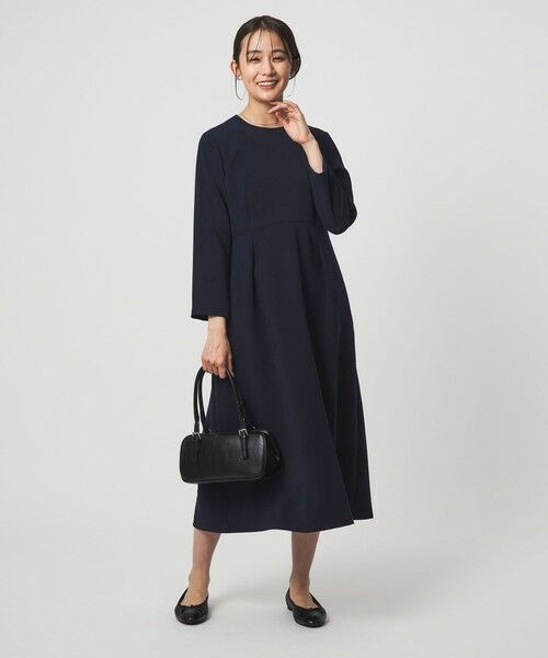 green label relaxing / グリーンレーベル リラクシング ミニ丈・ひざ丈ワンピース | ［size SHORTあり］ソデレース 2WAY ワンピース | 詳細10