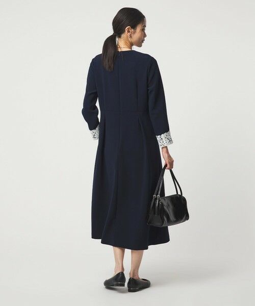 green label relaxing / グリーンレーベル リラクシング ミニ丈・ひざ丈ワンピース | ［size SHORTあり］ソデレース 2WAY ワンピース | 詳細14