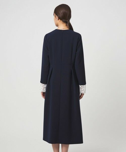 green label relaxing / グリーンレーベル リラクシング ミニ丈・ひざ丈ワンピース | ［size SHORTあり］ソデレース 2WAY ワンピース | 詳細18