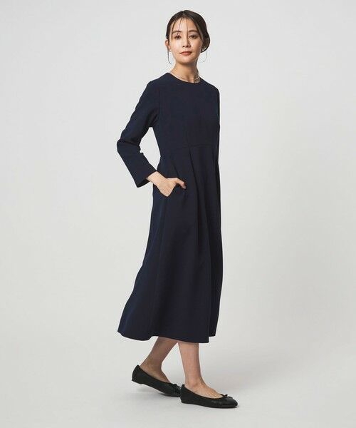 green label relaxing / グリーンレーベル リラクシング ミニ丈・ひざ丈ワンピース | ［size SHORTあり］ソデレース 2WAY ワンピース | 詳細8