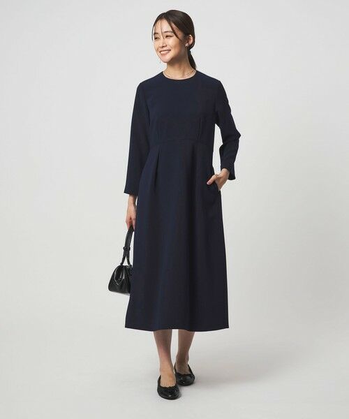 green label relaxing / グリーンレーベル リラクシング ミニ丈・ひざ丈ワンピース | ［size SHORTあり］ソデレース 2WAY ワンピース | 詳細9