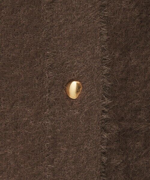 green label relaxing / グリーンレーベル リラクシング カーディガン・ボレロ | フラッフ フェザーヤーン ゴールドカラーボタン ニット カーディガン | 詳細30