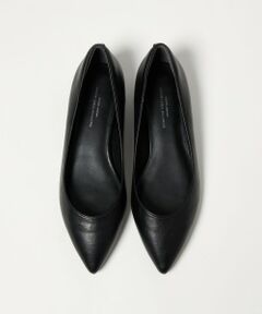 green label relaxing / グリーンレーベル リラクシング パンプス | ポインテッド メタルライン フラットパンプス 撥水