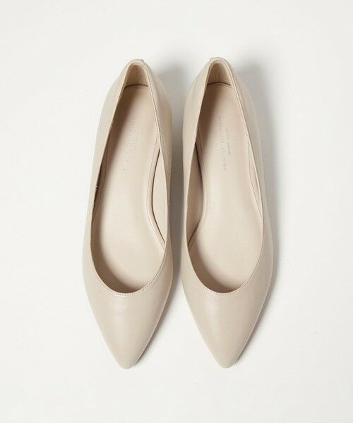 green label relaxing / グリーンレーベル リラクシング パンプス | ポインテッド メタルライン フラットパンプス 撥水 | 詳細1