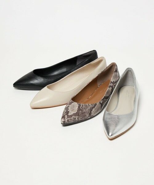 green label relaxing / グリーンレーベル リラクシング パンプス | ポインテッド メタルライン フラットパンプス 撥水 | 詳細13