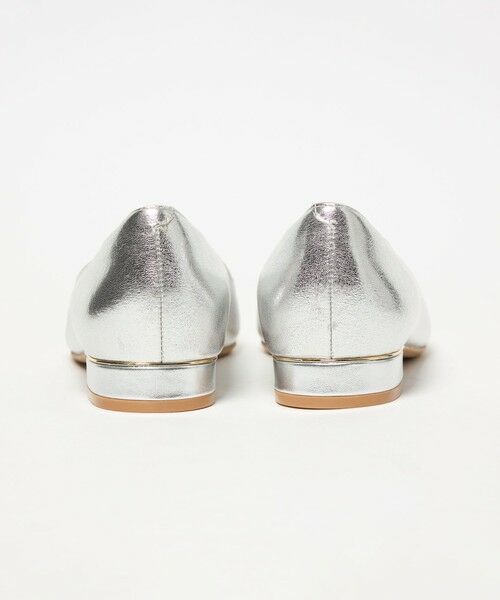 green label relaxing / グリーンレーベル リラクシング パンプス | ポインテッド メタルライン フラットパンプス 撥水 | 詳細8