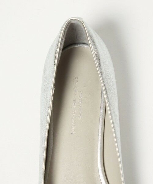 green label relaxing / グリーンレーベル リラクシング パンプス | ポインテッド メタルライン フラットパンプス 撥水 | 詳細10