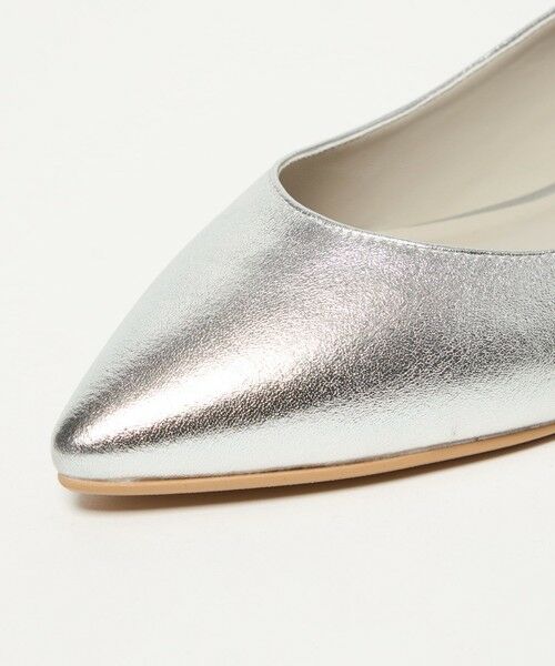 green label relaxing / グリーンレーベル リラクシング パンプス | ポインテッド メタルライン フラットパンプス 撥水 | 詳細11