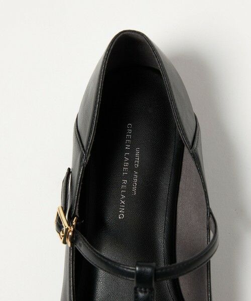 green label relaxing / グリーンレーベル リラクシング パンプス | ポインテッド Tストラップ フラットシューズ 撥水 | 詳細6