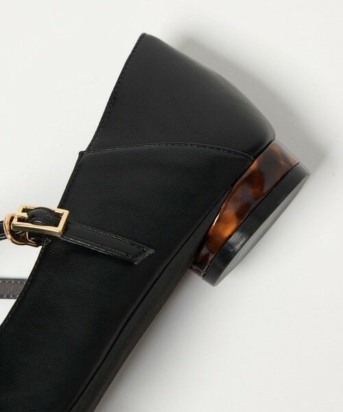 green label relaxing / グリーンレーベル リラクシング パンプス | ポインテッド Tストラップ フラットシューズ 撥水 | 詳細8