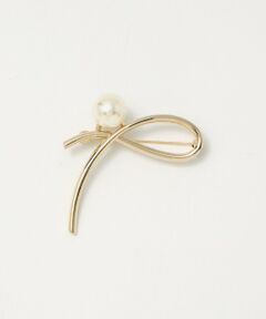 green label relaxing / グリーンレーベル リラクシング ブローチ・コサージュ | メタルライン＆フェイクパール ブローチ