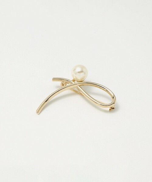 green label relaxing / グリーンレーベル リラクシング ブローチ・コサージュ | メタルライン＆フェイクパール ブローチ | 詳細4