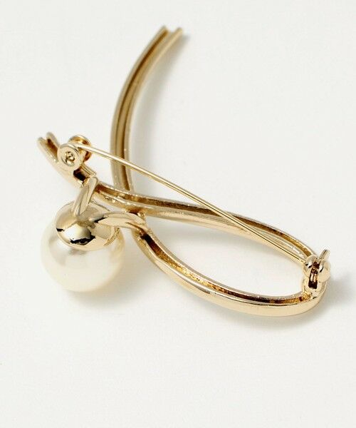 green label relaxing / グリーンレーベル リラクシング ブローチ・コサージュ | メタルライン＆フェイクパール ブローチ | 詳細6