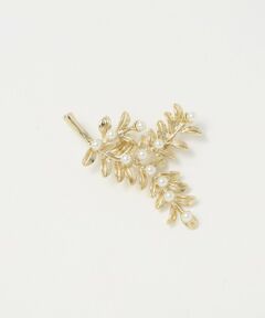 green label relaxing / グリーンレーベル リラクシング ブローチ・コサージュ | リーフ＆フェイクパール ブローチ