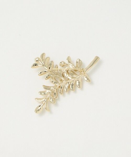 green label relaxing / グリーンレーベル リラクシング ブローチ・コサージュ | リーフ＆フェイクパール ブローチ | 詳細1