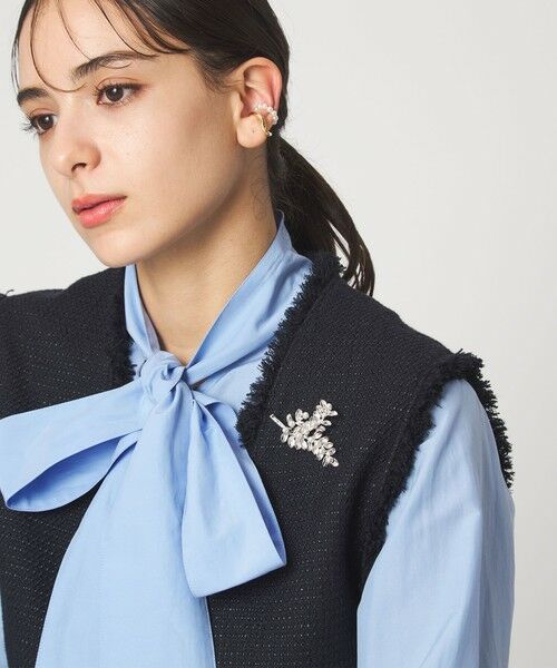 green label relaxing / グリーンレーベル リラクシング ブローチ・コサージュ | リーフ＆フェイクパール ブローチ | 詳細7