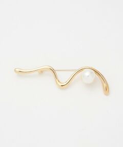 green label relaxing / グリーンレーベル リラクシング ブローチ・コサージュ | ウェーブ&フェイクパール ブローチ