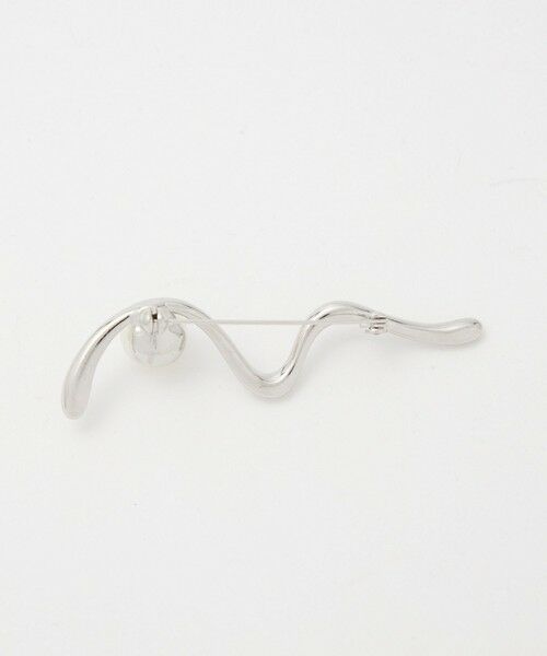 green label relaxing / グリーンレーベル リラクシング ブローチ・コサージュ | ウェーブ&フェイクパール ブローチ | 詳細6