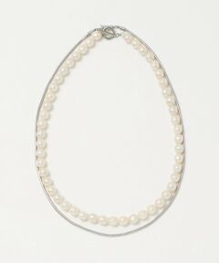 green label relaxing / グリーンレーベル リラクシング ネックレス・ペンダント・チョーカー | バロック フェイクパール＆チェーン 3WAY ネックレス